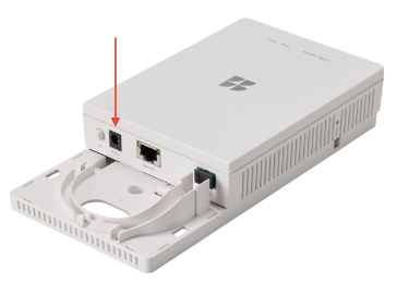 GFIber Fiber Jack with power outlet highlighted