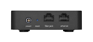 Google Fiber Mini Network Box connection ports.
