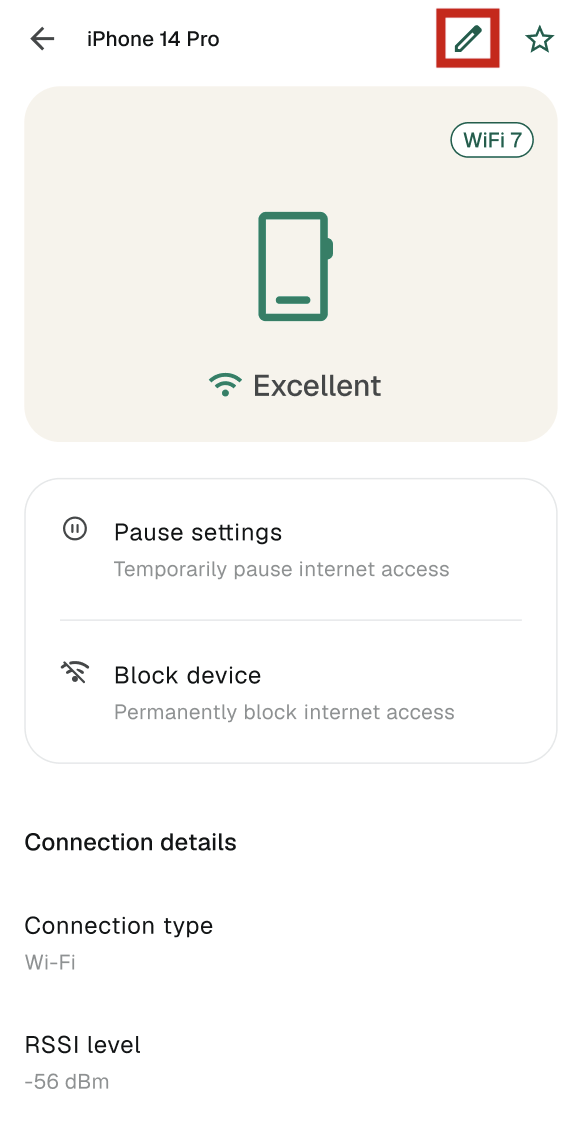 Device details