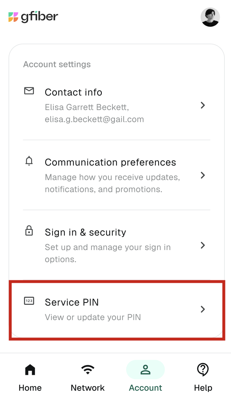 Account settings service pin.png