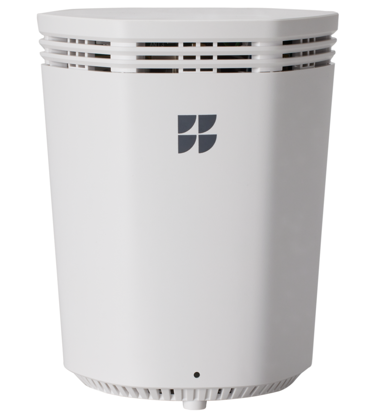 Front view of the GFiber Wi-Fi 6 Mesh Extender (Model GE6E220C)